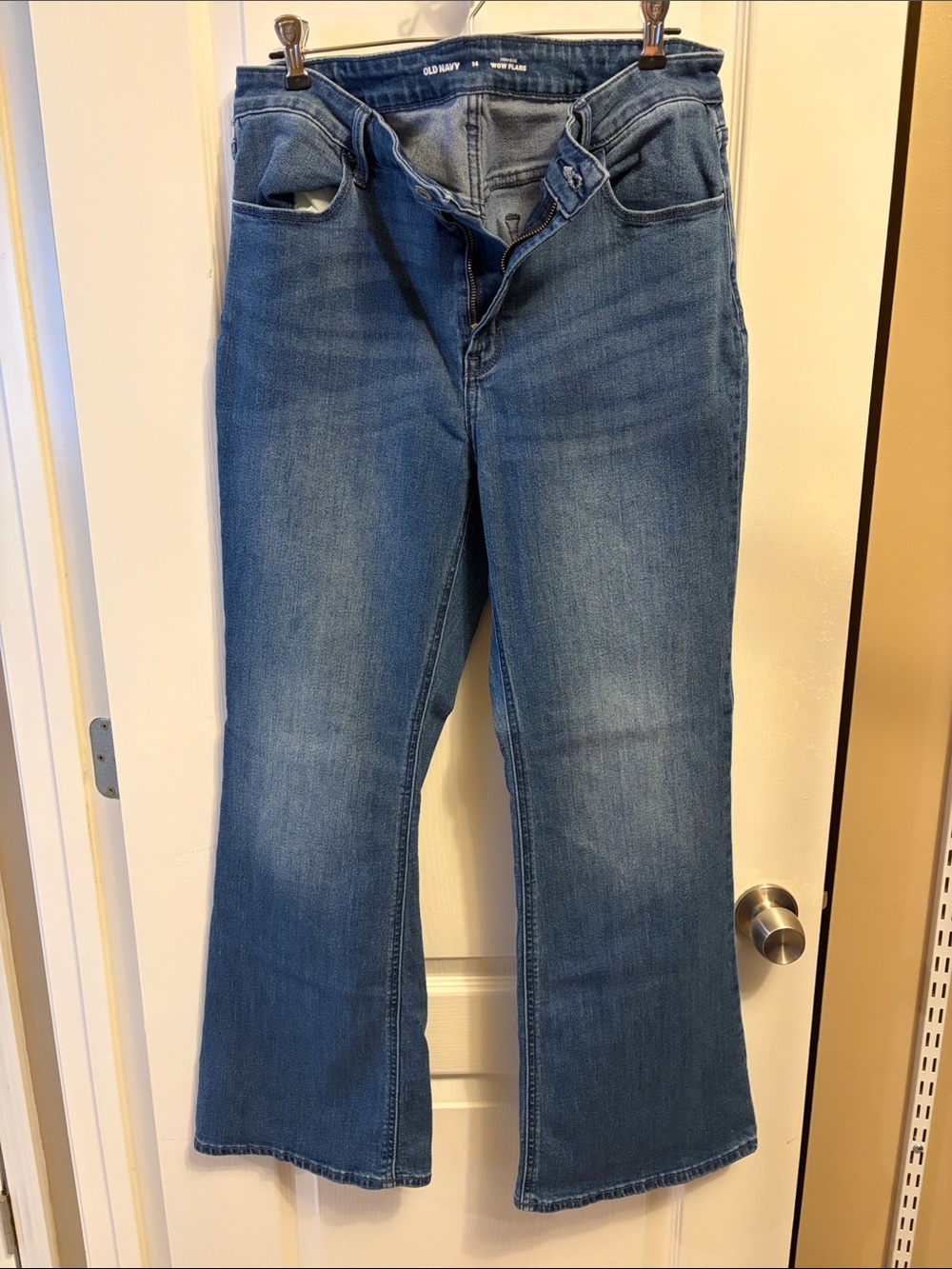 Old Navy Women's Medium Blue Wide Leg Jeans